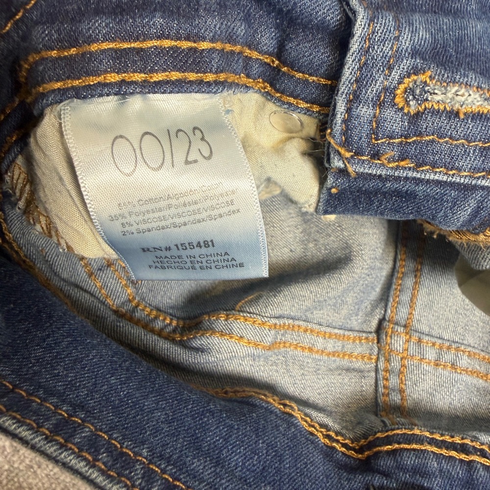 Simple Society High Waisted‎ Flare Jeans Medium Wash Seam Front Size 00/23 - Picture 11 of 13